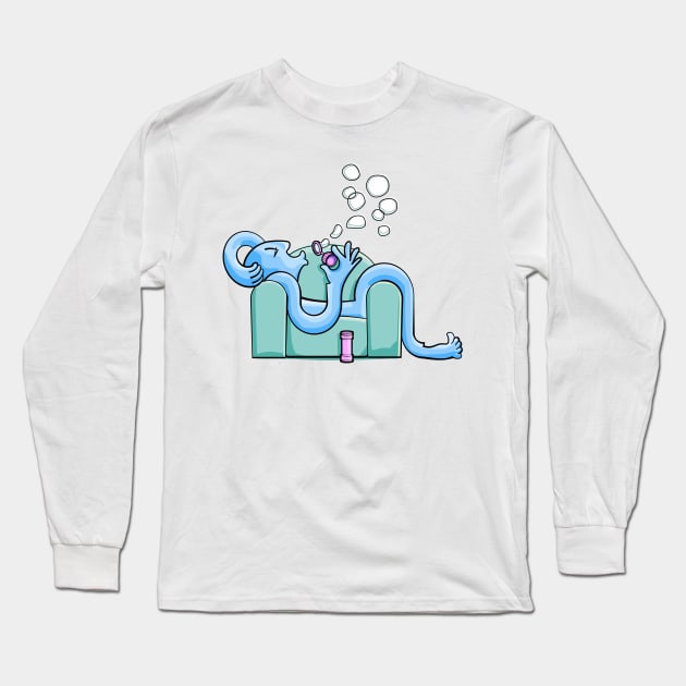 TimeWaster Making Bubbles Long Sleeve T-Shirt by ILoveWastingTime